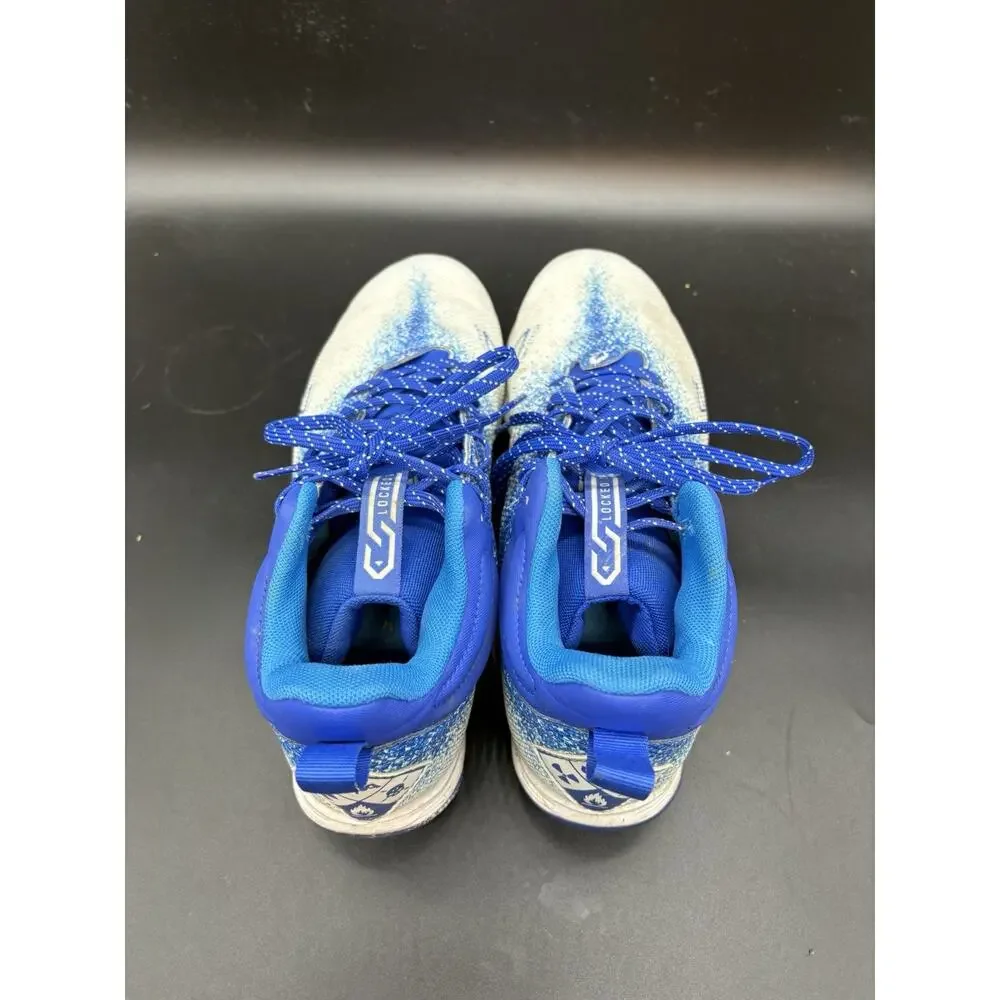 Under Armour Cleats Blue Locked Down Football Cleats 3025083 400 Mens Size 11.5